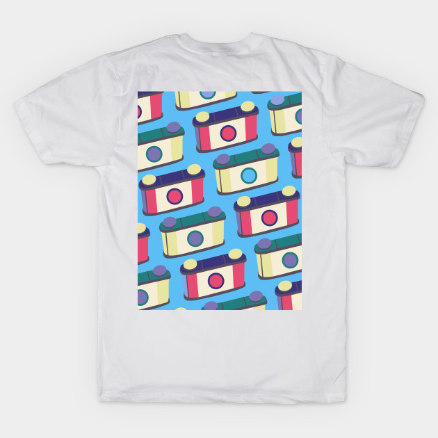 Retro Pinhole Camera Pattern - True Summer Seasonal Color Palette by aaalou